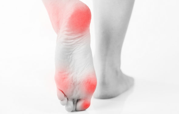 Foot hurting graphic