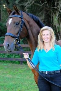 Mary Elizabeth Stanton with horse
