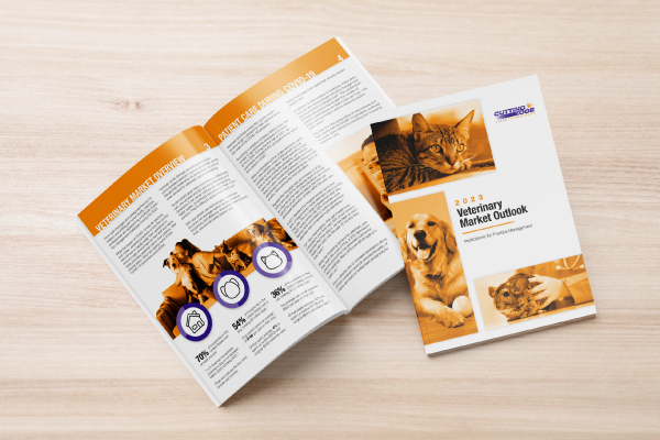 2023 Veterinary Market Outlook Magazine Mockup
