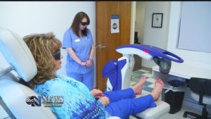 Woman Receiving Laser Treatment