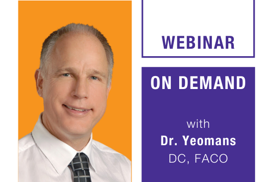 Dr Yeomans Webinar on Demand