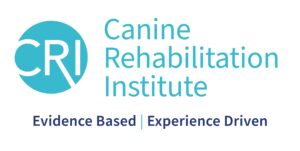 Canine Rehabilitation Logo. Tagline: Evidence Based. Experience Driven.